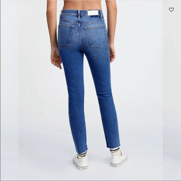 NWT RE/DONE 90's High Rise Ankle Crop Jeans Sz 26 - Picture 3 of 16